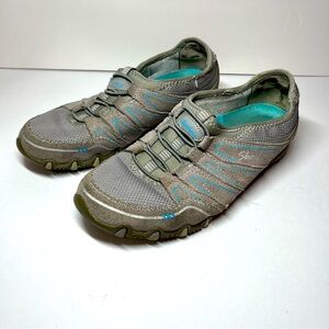 Skechers gray slip on sneaker